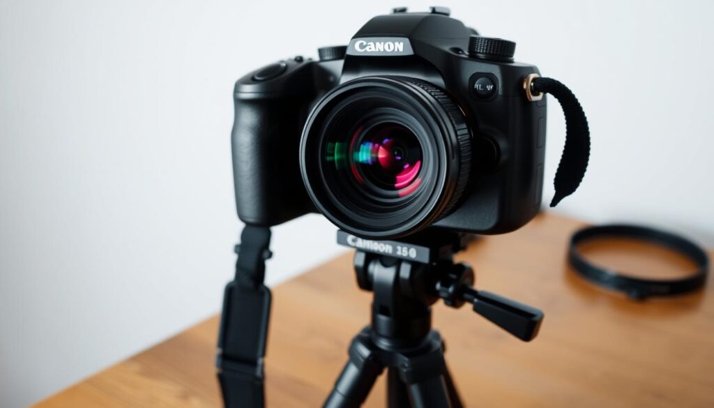 A-high-quality-professional-camera-setup-with-a-DSLR-camera-wide-angle-lens-and-sturdy-tripod-1024x585 Earn Money Selling Photos Online: Tips and Tricks